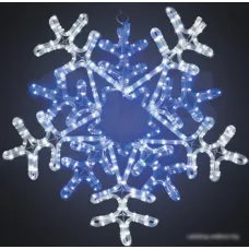 3D-фигура Neon-night Снежинка (60x60 см, белый/синий) [501-531]