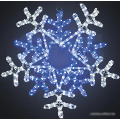 3D-фигура Neon-night Снежинка (60x60 см, белый/синий) [501-531]