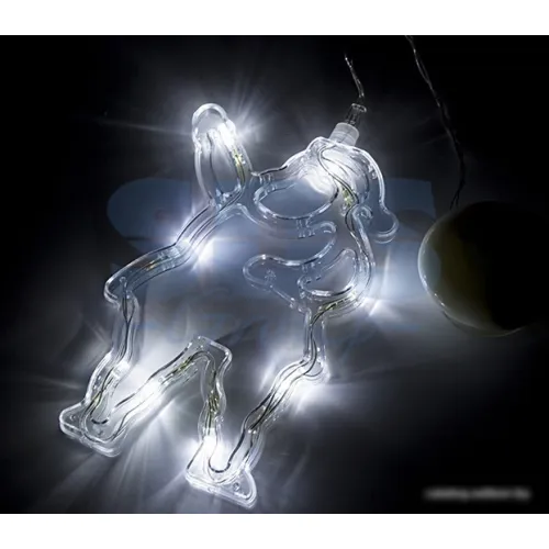 3D-фигура Neon-night Санта Клаус на присоске с подвесом [501-018]