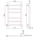 Полотенцесушитель Стилье Версия-Б 600х400 (3+3) П 18 00610-6040