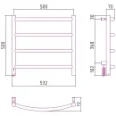 Полотенцесушитель Сунержа Галант 4.0 500х500 МЭМ левый 00-0830-5050