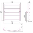 Полотенцесушитель Стилье Универсал-50 600х500 (5) Г 21 00650-6050