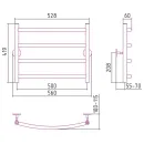Полотенцесушитель Стилье Универсал-50 500х500 (4) Г 21 00650-5050