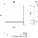 Полотенцесушитель Сунержа Галант 4.0 500х500 МЭМ правый 00-0831-5050