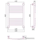 Полотенцесушитель Сунержа Богема+ выгнутая 600х400 051-0221-6040