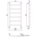 Полотенцесушитель Сунержа Галант+ 800х400 03-0200-8040