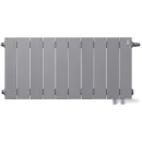 Биметаллический радиатор Royal Thermo PianoForte 300 Silver Satin (10 секций) нижнее подключение