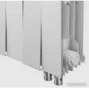 Биметаллический радиатор Royal Thermo PianoForte 300 Silver Satin (12 секций) нижнее подключение