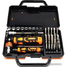 Набор отвертка с битами и головками Kranz KR-12-4778 (31 предмет)