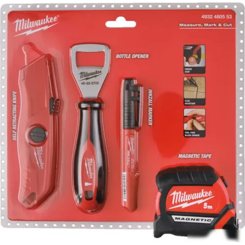Набор домашнего мастера Milwaukee 4932480553 (4 предмета)