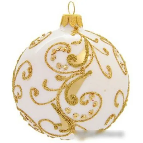 Елочная игрушка Орбитал А-91 (белый опал) 200-001-2