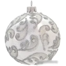 Елочная игрушка Орбитал Д-154 (белый опал) 200-011-2