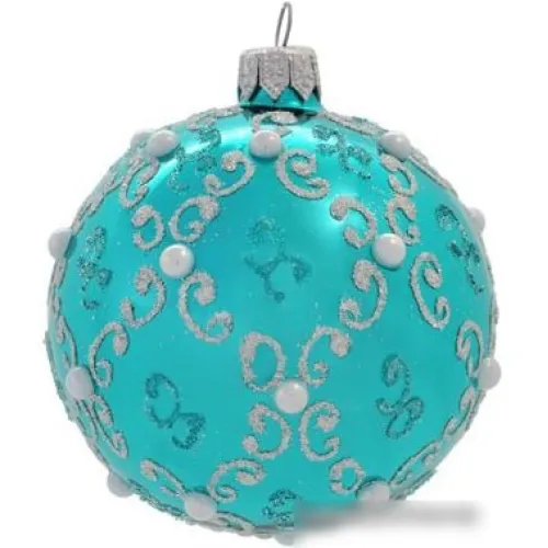 Елочная игрушка Орбитал Д-183-2 (бирюза глянец) 200-012-3