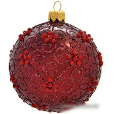 Елочная игрушка Орбитал Д-299 (бургунд глянец) 200-016-1