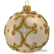 Елочная игрушка Орбитал Д-3 (слоновая кость) 200-009-2