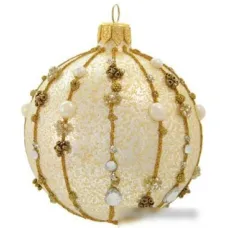 Елочная игрушка Орбитал Ш-239 (шампань глитер) 200-007-1
