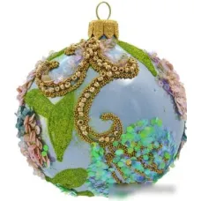 Елочная игрушка Орбитал Ш-308 (голубой опал) 200-003-2