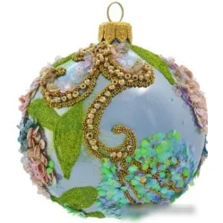 Елочная игрушка Орбитал Ш-308 (голубой опал) 200-003-2