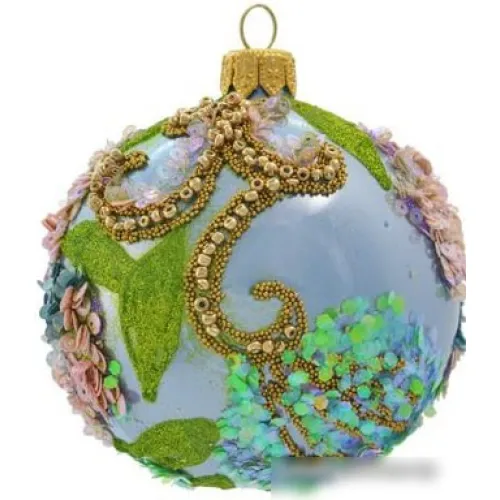 Елочная игрушка Орбитал Ш-308 (голубой опал) 200-003-2