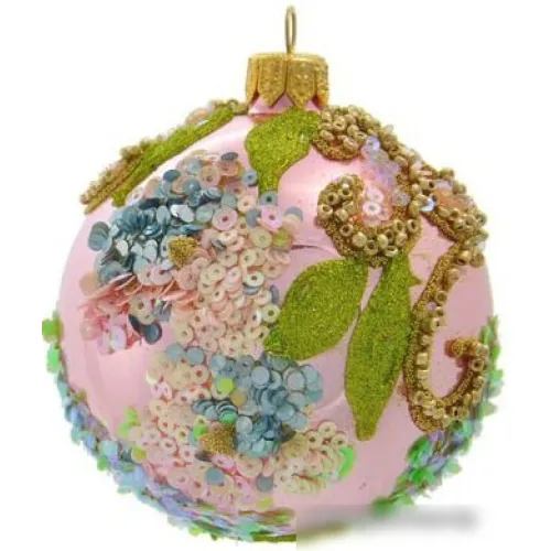 Елочная игрушка Орбитал Ш-308 (розовый опал) 200-003-3