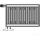 Стальной панельный радиатор Brugman Tип 22 500x100x1100 FEK220501101UBY (боковое подключение)