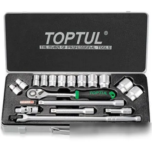 Набор торцевых головок Toptul GCAD1802 18 предметов