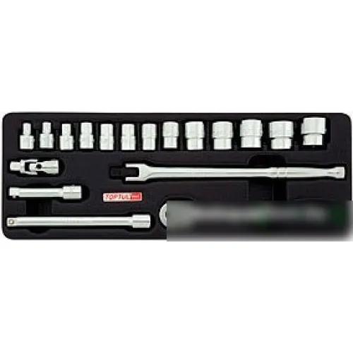 Набор торцевых головок Toptul GCAT1808 18 предметов