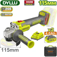 Угловая шлифмашина Dyllu DTLAP5322 (с 2-мя АКБ, кейс)