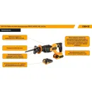 Сабельная пила Deko DKRS20 085-1129 (с 2-мя АКБ)