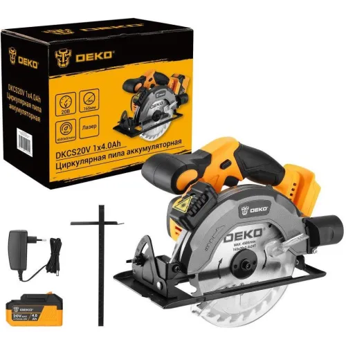 Дисковая (циркулярная) пила Deko DKCS20V 084-1039 (с 1-им АКБ)