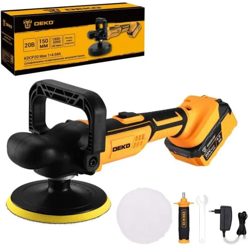 Полировальная машина Deko KDCP20 Max 081-1026 (с 1-им АКБ)