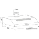 Кухонная вытяжка Oasis UP-50W (F)