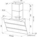 Кухонная вытяжка MAUNFELD Bridge Line 60 (черный/вставка сатин)