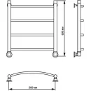 Полотенцесушитель Luxon R 60x50 (нижнее подключение)