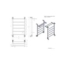 Полотенцесушитель Двин FJ 80/50 (черный матовый)