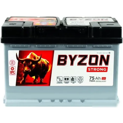 Автомобильный аккумулятор BYZON Strong L+ (75 А·ч)