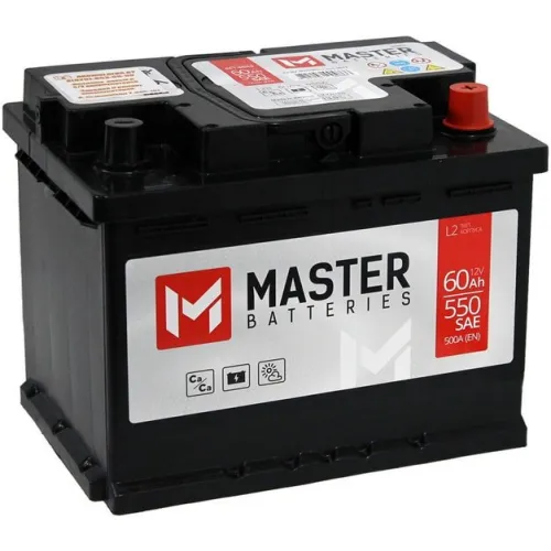 Автомобильный аккумулятор Master Batteries R+ (60 А·ч)