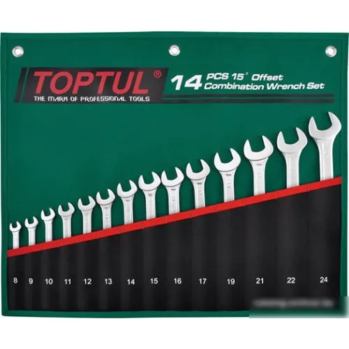 Набор ключей Toptul GRAW1401 (14 предметов)