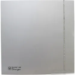 Вытяжной вентилятор Soler&Palau Silent-100 CZ Silver Design Swarowski [5210622400]