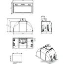 Кухонная вытяжка Falmec Burano 50 600 м3/ч (нержавеющая сталь)