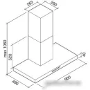 Кухонная вытяжка Falmec Stream Design 90 800 м3/ч (нержавеющая сталь)
