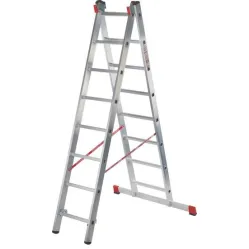 Лестница-стремянка Новая высота NV 322 двухсекционная профессиональная 2x14 ступеней