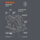 Дисковая (циркулярная) пила Daewoo Power DAS 1821Li Set (с 1-им АКБ)