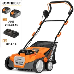 Скарификатор-аэратор Daewoo Power DSC 3842Li Set (с 2-мя АКБ)